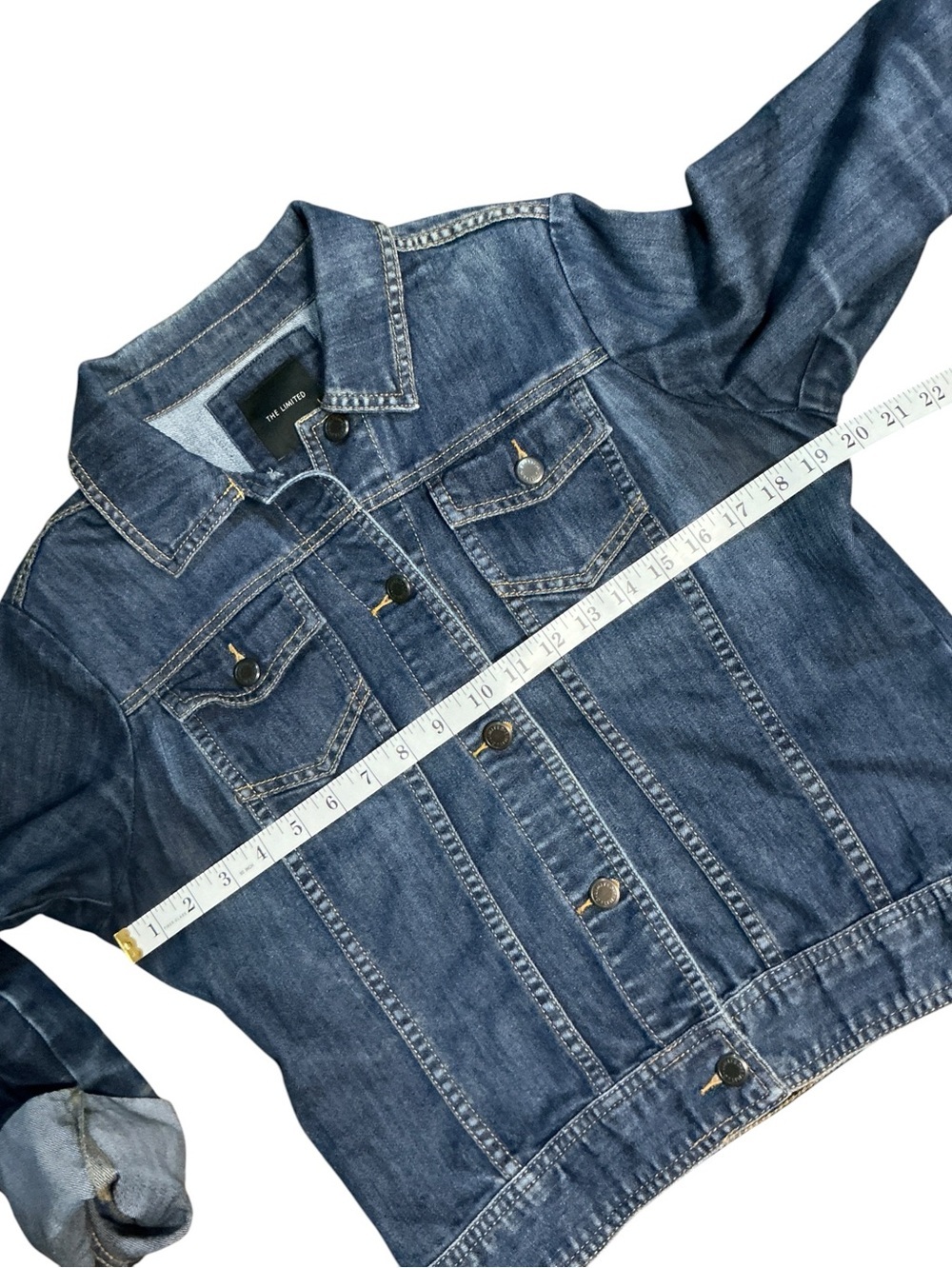 Journey Upcycled Denim Jacket Band T Shirt Rock Festival Concert 80s - Picture 8 of 10